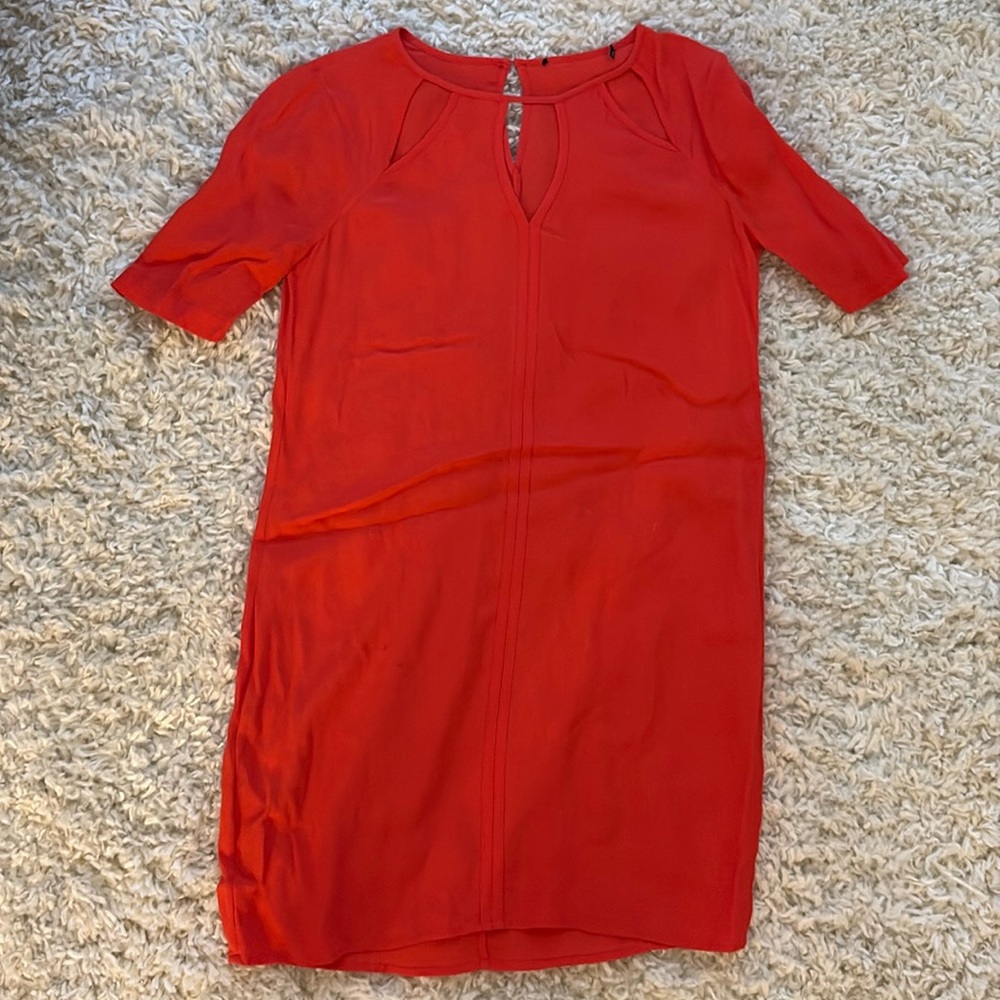 Coral Red Small Petite Dress No Tags
